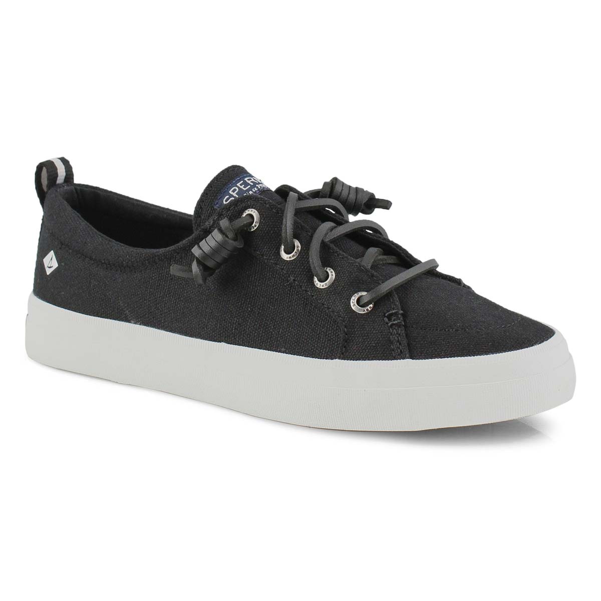Lds Crest Vibe Linen blk fashion sneaker