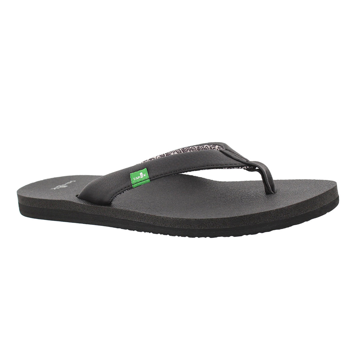 Women's YOGA ZEN black flip flops