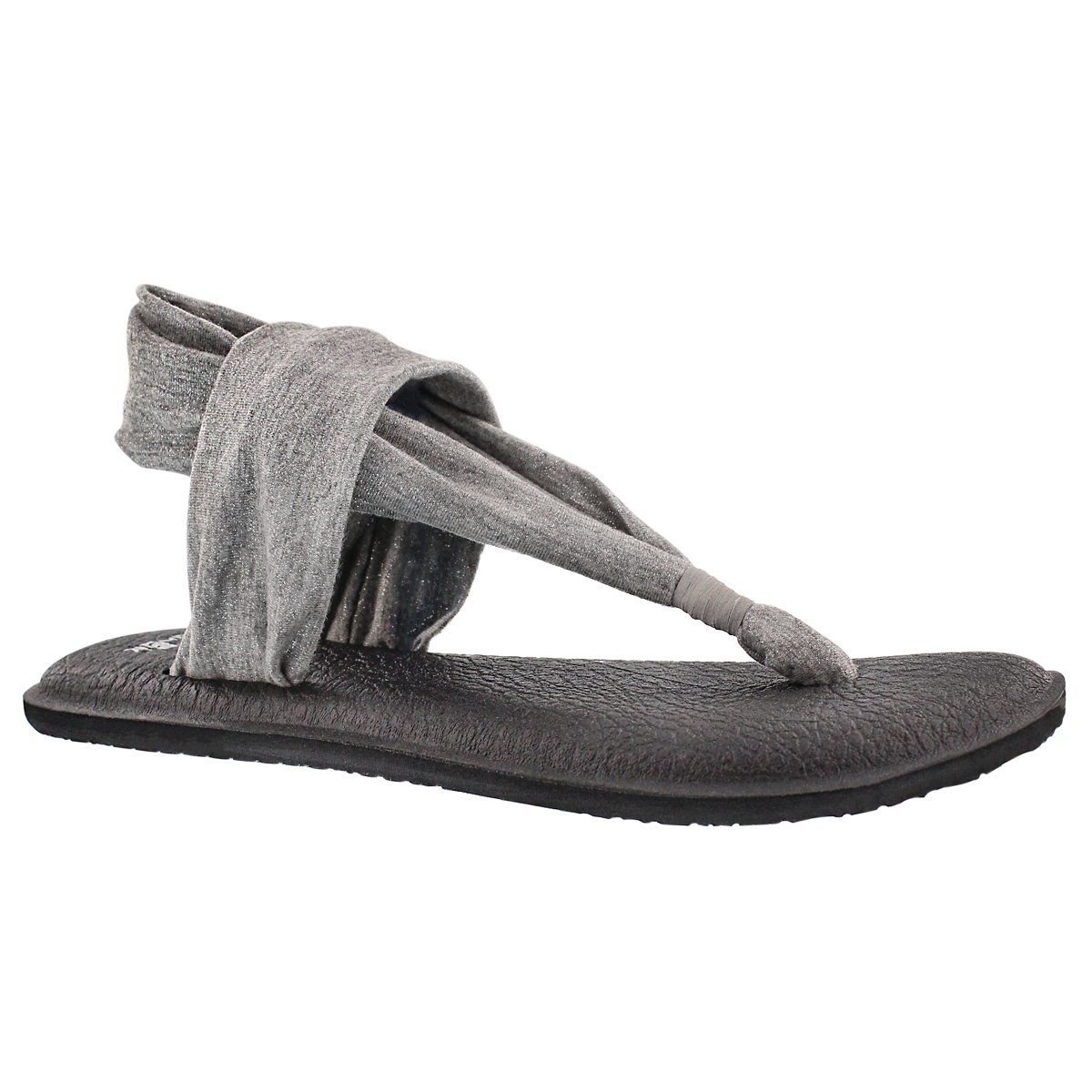 Women's YOGA SLING silver metallic thongs