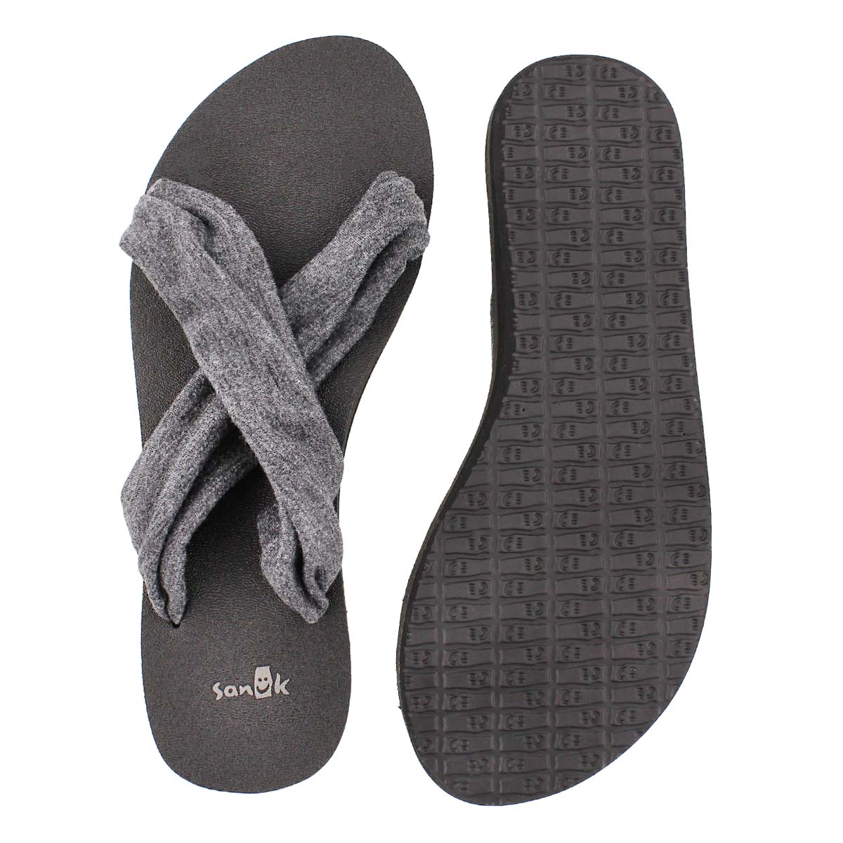 Lds Yoga X-Hale charcoal slide sandal