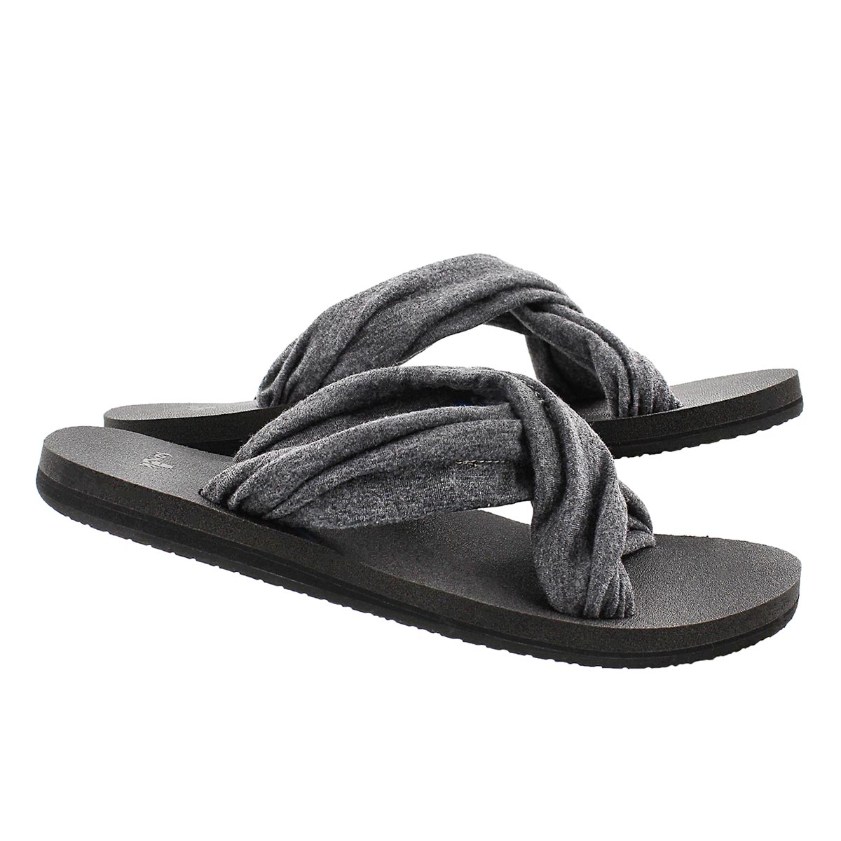 Lds Yoga X-Hale charcoal slide sandal