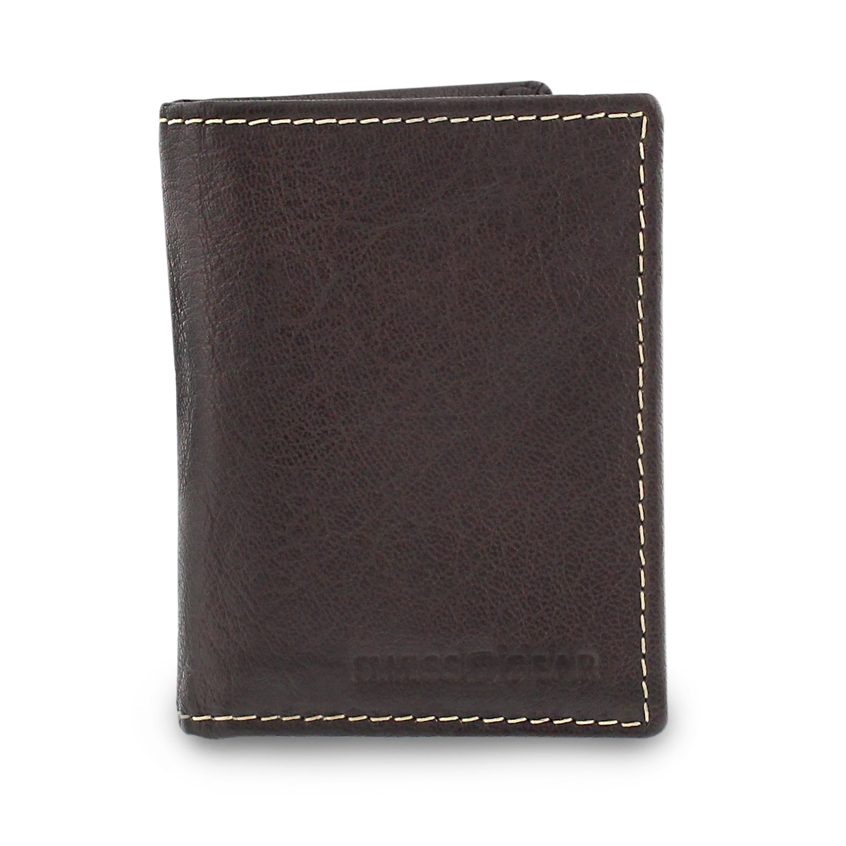Mns brown slim card case wallet