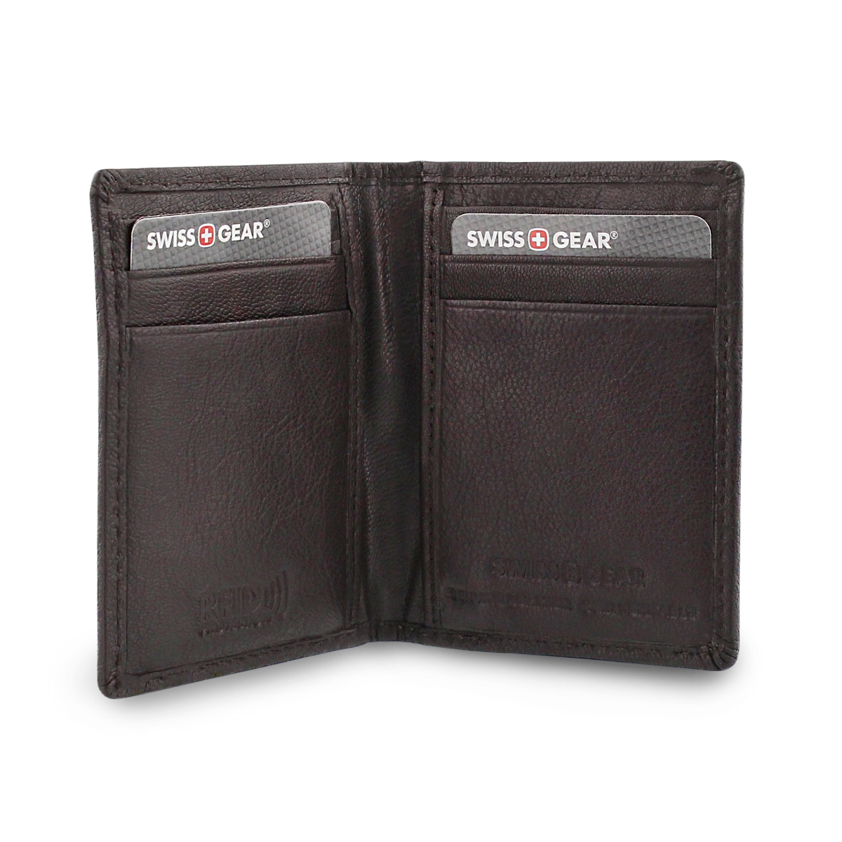 Mns brown slim card case wallet