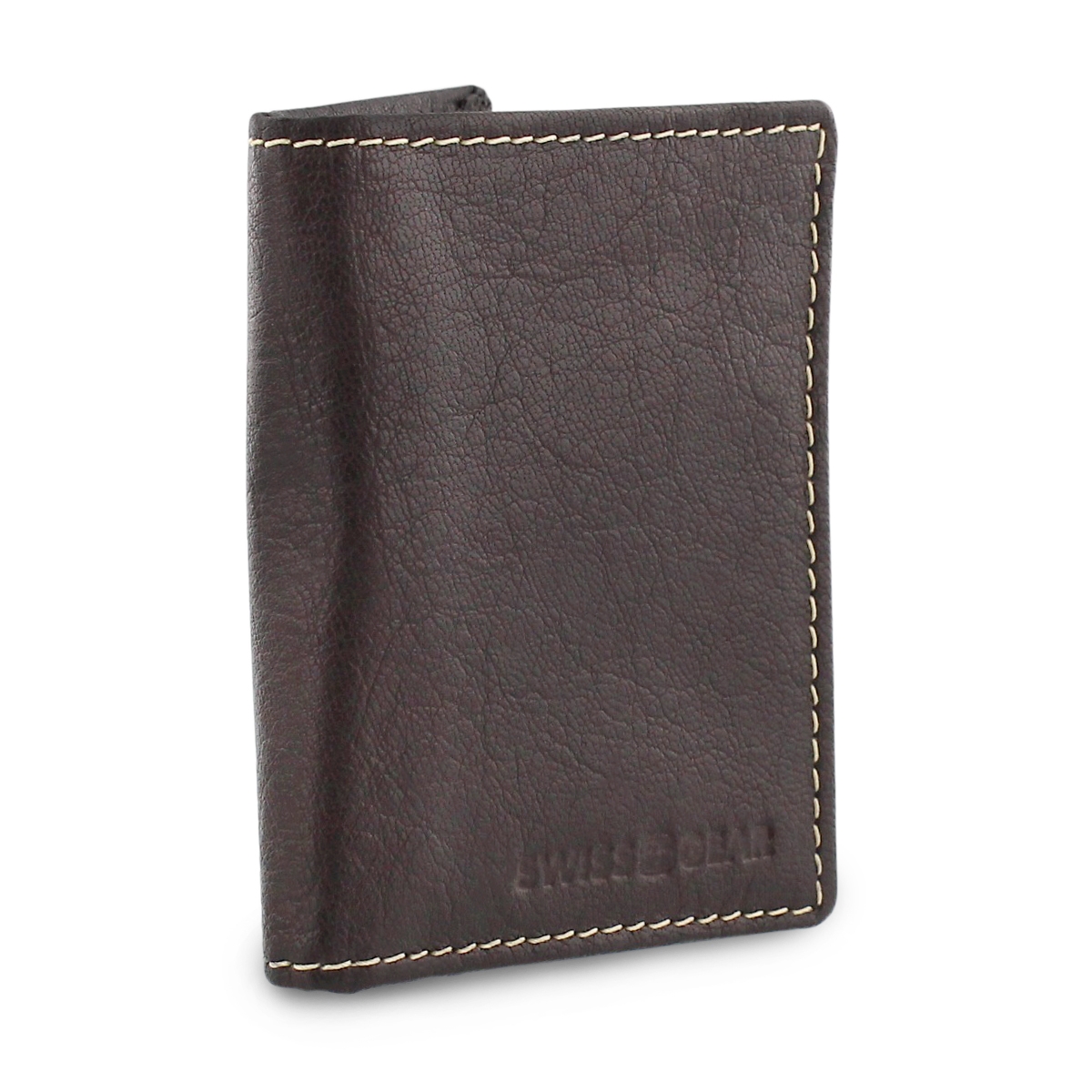 Mns brown slim card case wallet