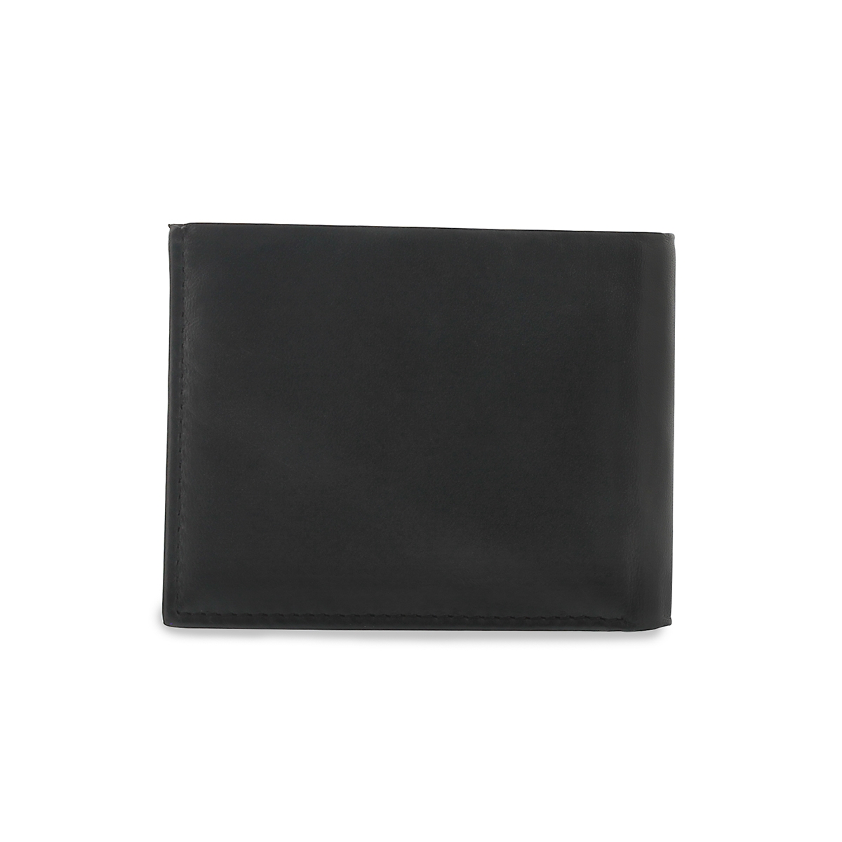 Mns black billfold remov. centre wallet