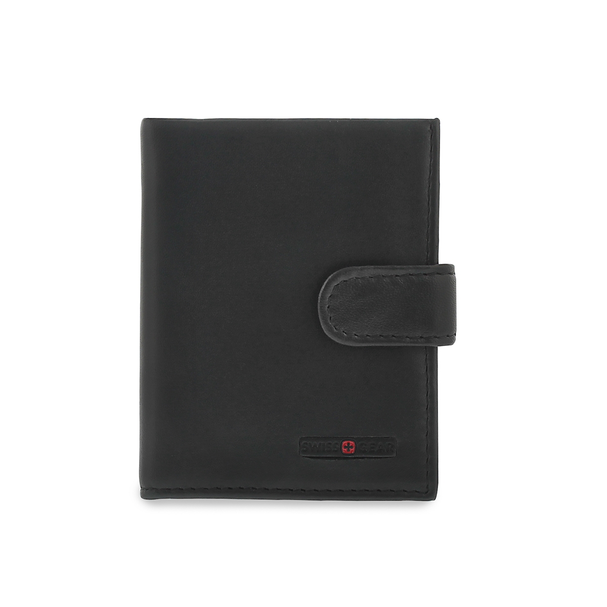 Porte-cartes à bouton-pression, noir, ho