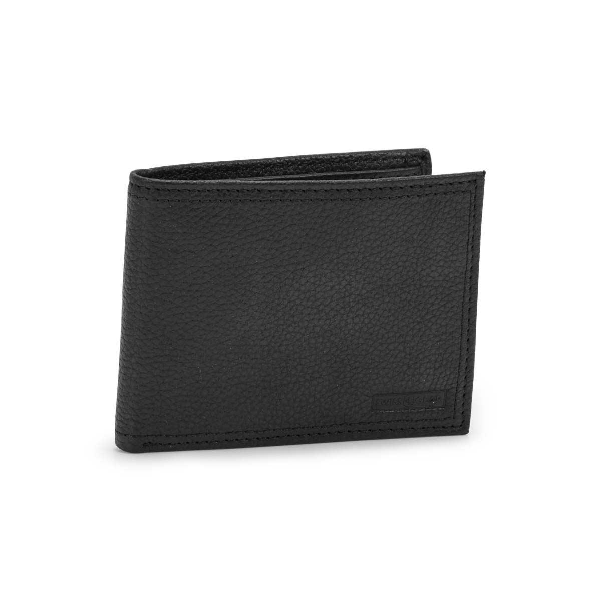Women's black RFID ID flap billfold wallet
