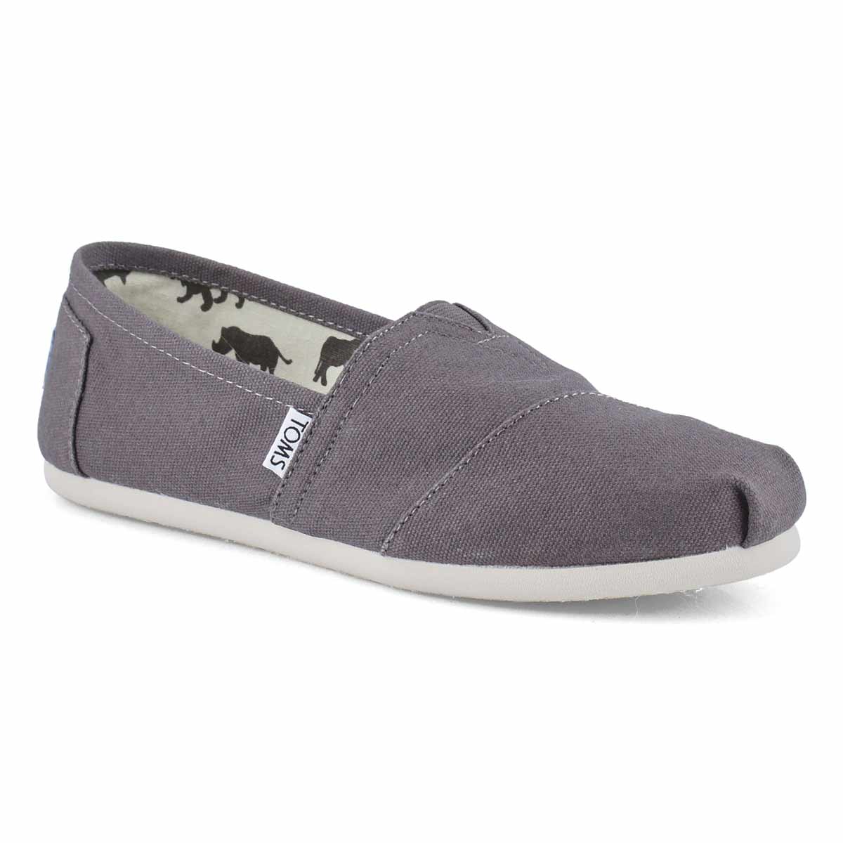grey canvas loafers