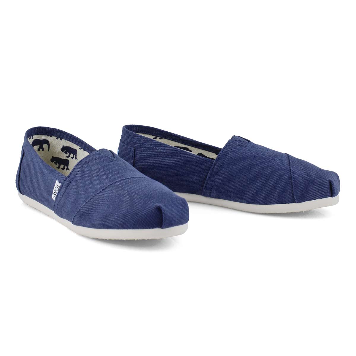 TOMS Women's CLASSIC navy canvas loafers