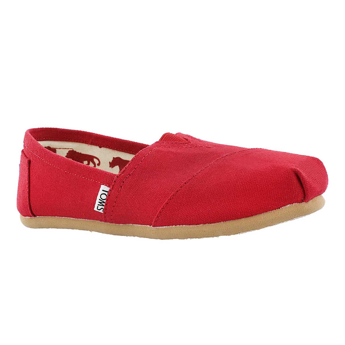 Lds Classic red canvas loafer