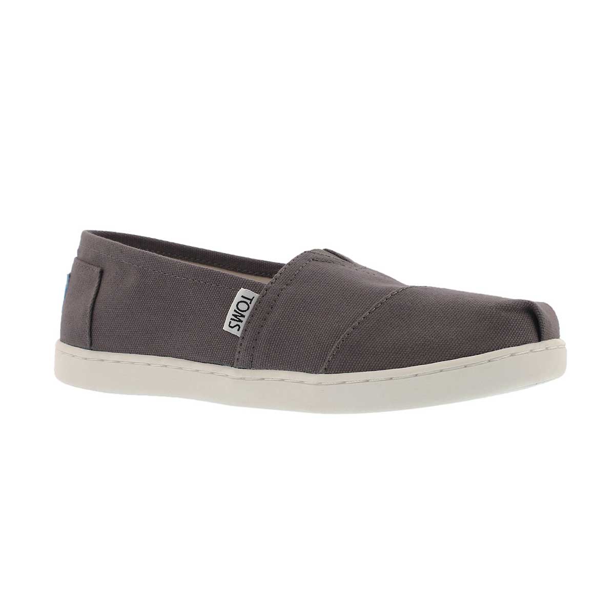 Grls Classic ash grey canvas loafer
