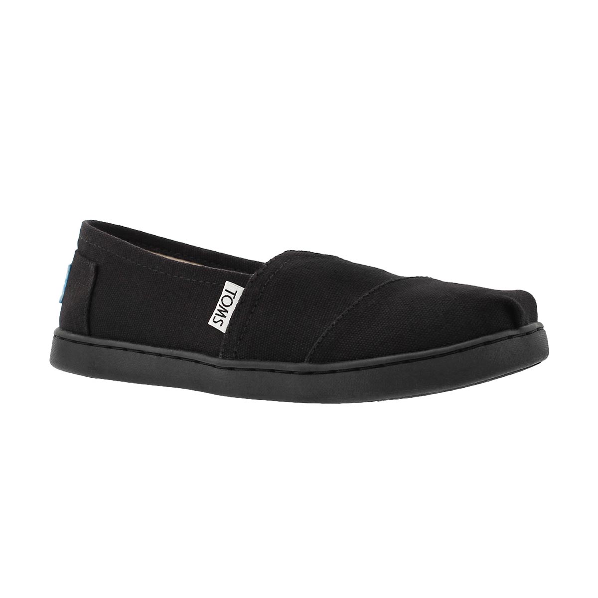 Grls Classic black canvas loafer