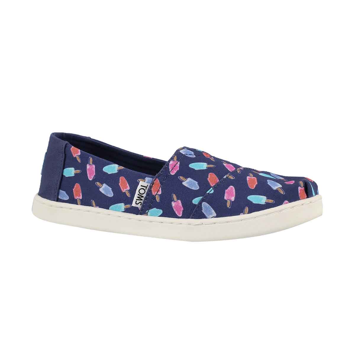 Grls Classic Ssnl cdt blu popscl loafer