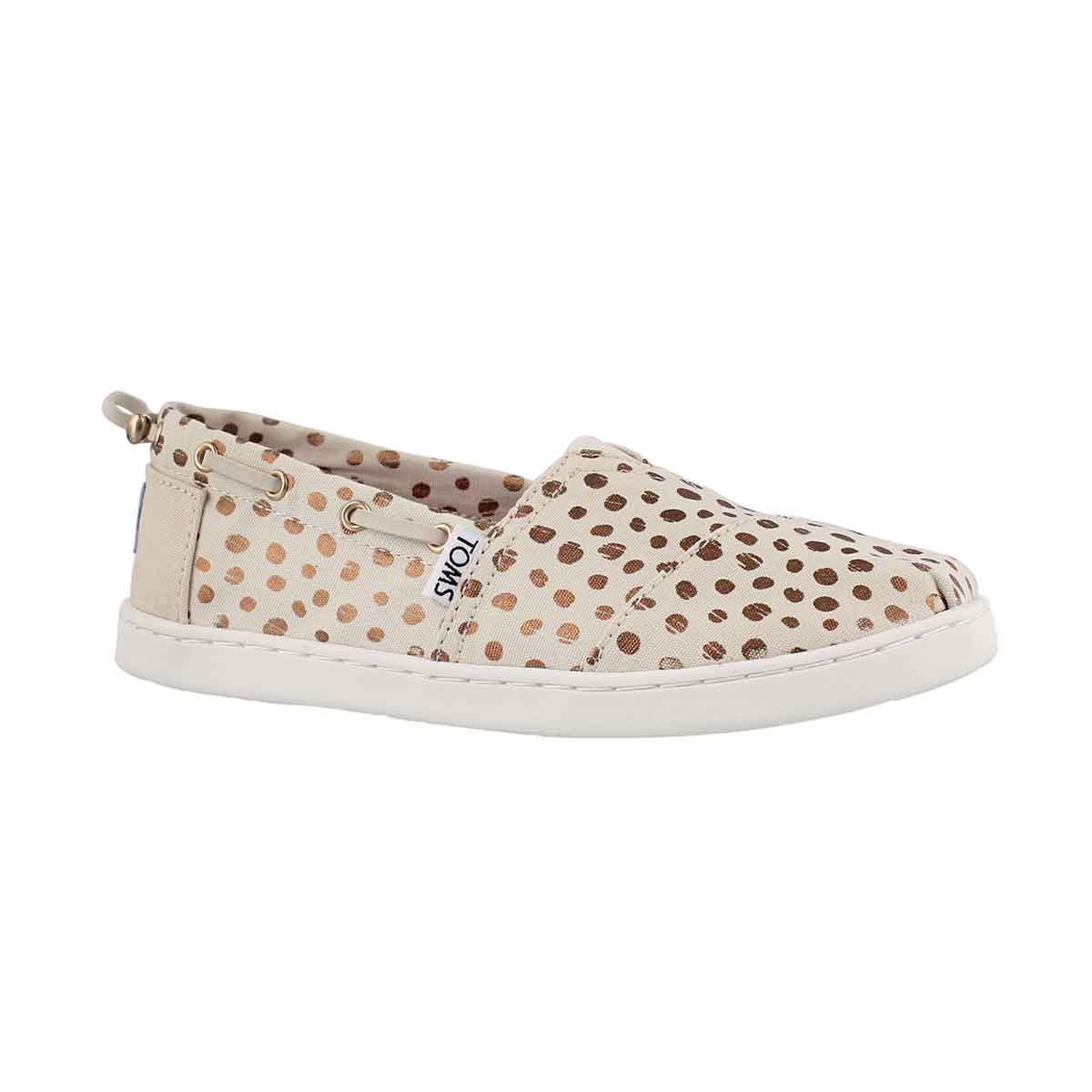 Grls Bimini rose gold casual loafer