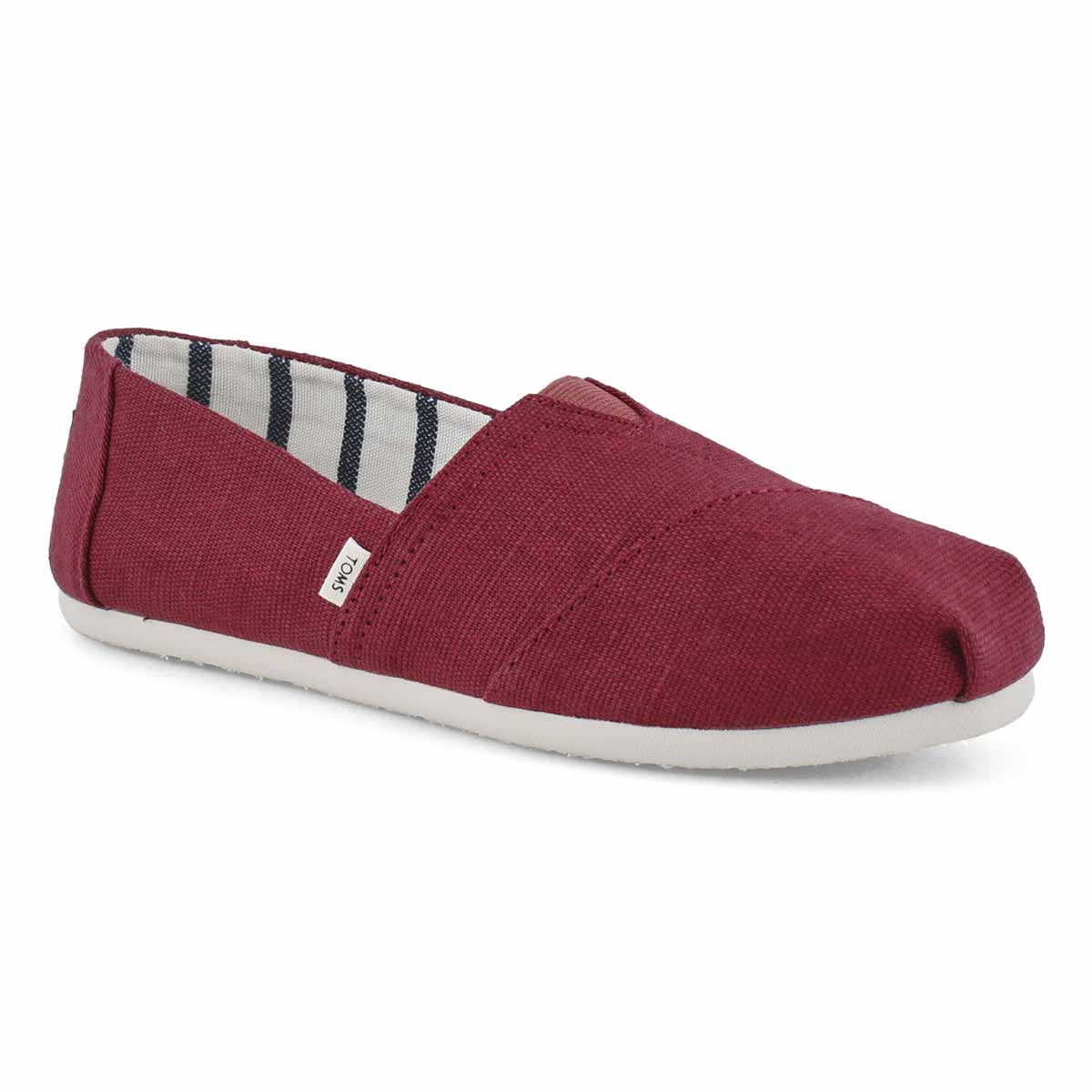 Lds Venice blk cherry Canvas loafer