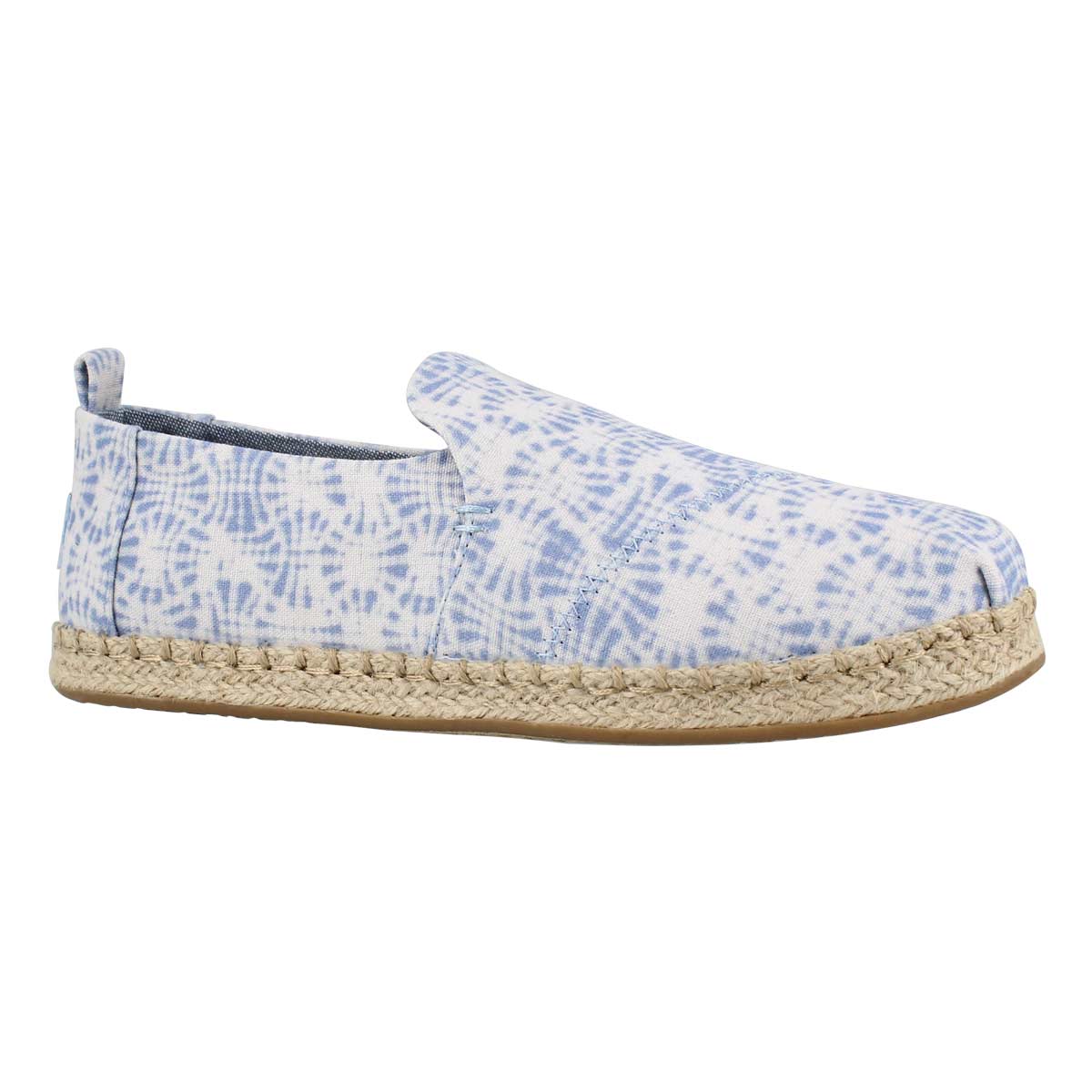 Lds DeconstructedAlpargata wt/blu loafer