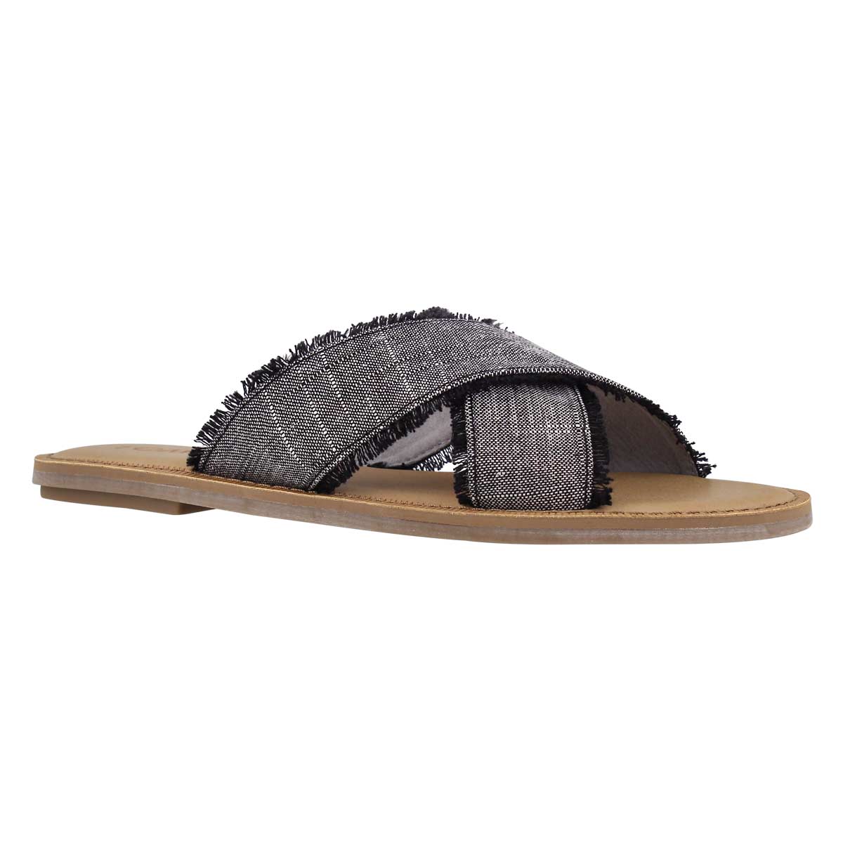 Lds Viv black casual slide sandal
