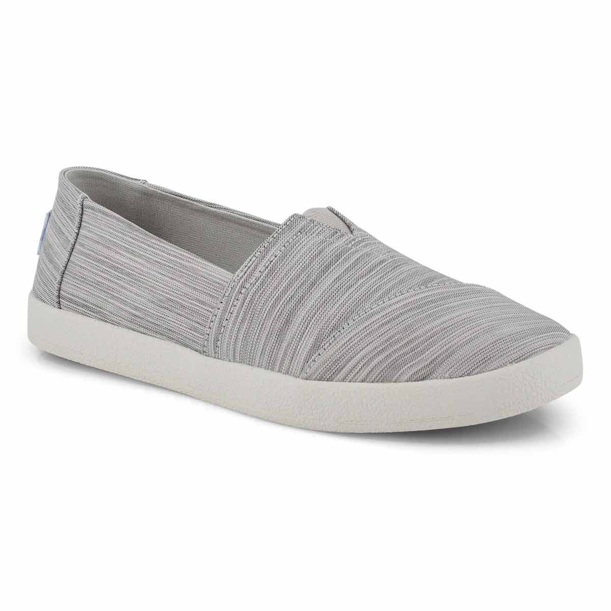 grey canvas loafers