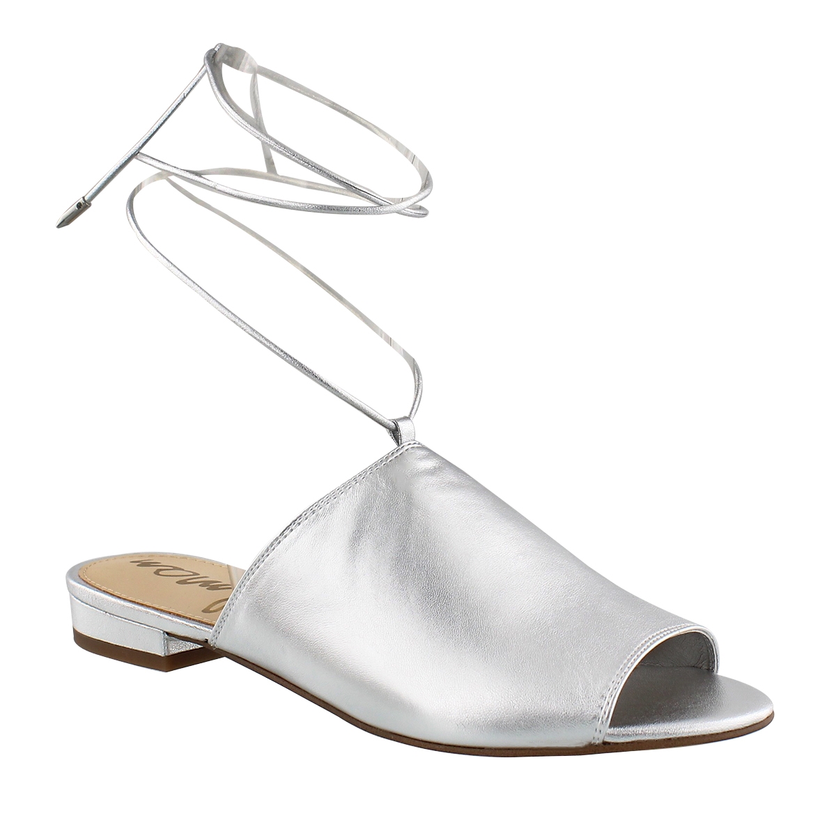 Women's TAI silver casual slide sandals