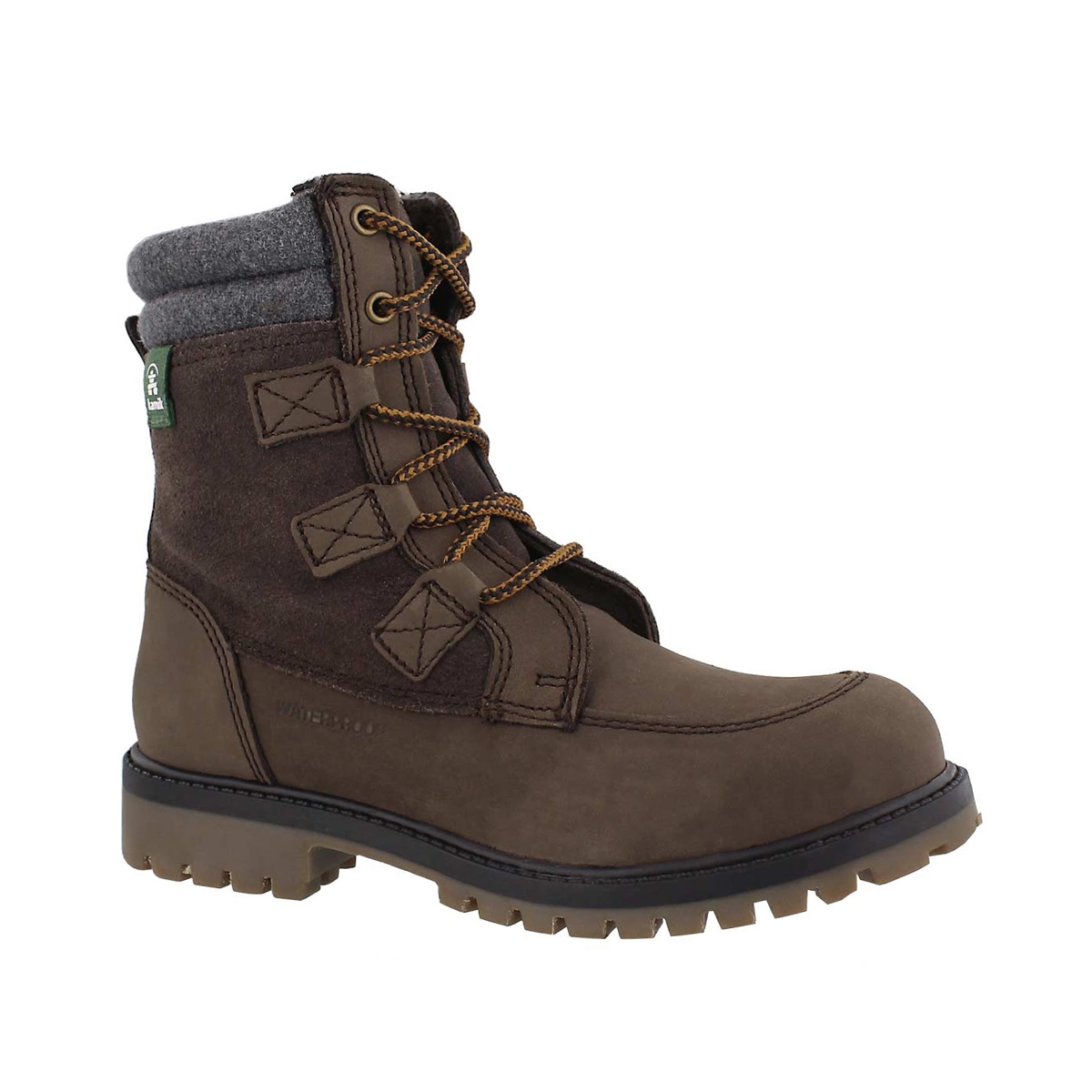 Boys' TAKODALO brown laceup wp winter boots