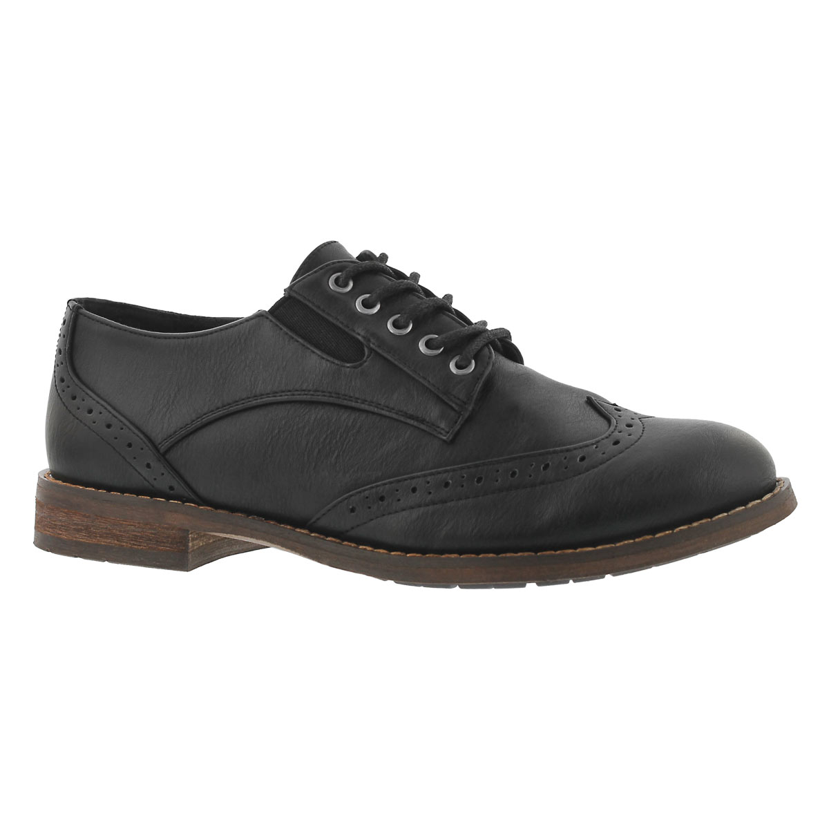 Lds Talia black lace up oxford