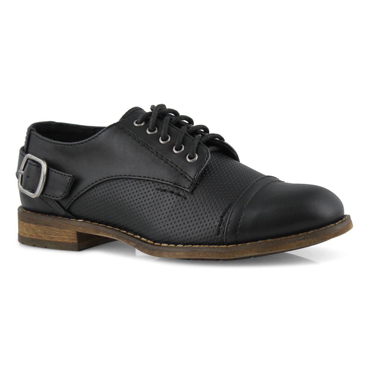 Lds Talia 2 black lace up oxford