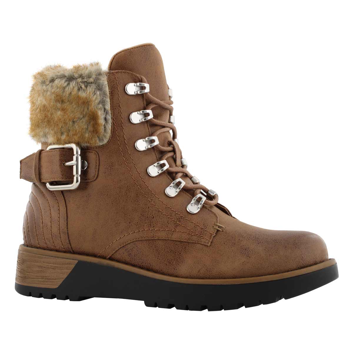 Lds Tamika tan lace up ankle boot