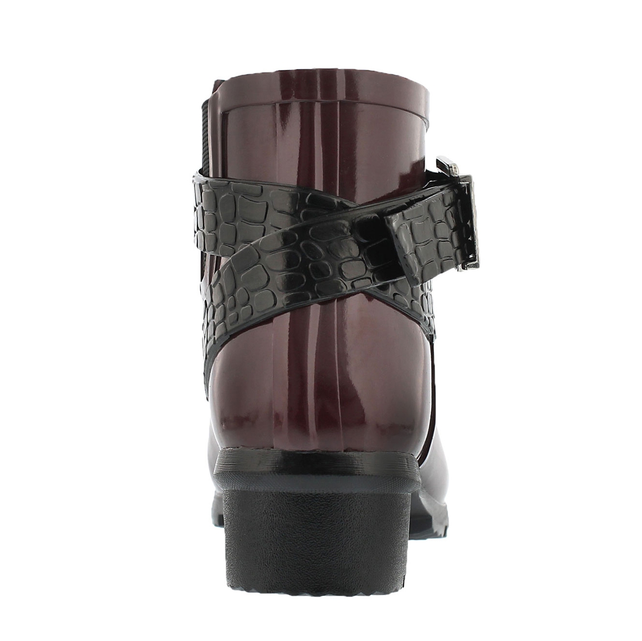 Lds Taylor burgundy short rubber boot