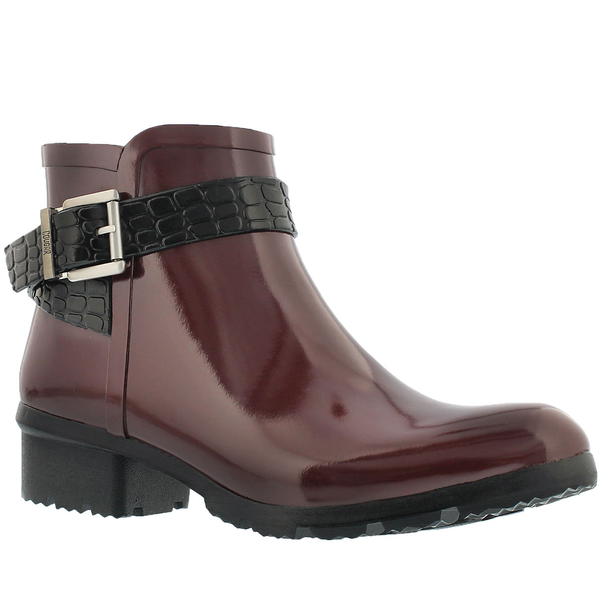 Lds Taylor burgundy short rubber boot