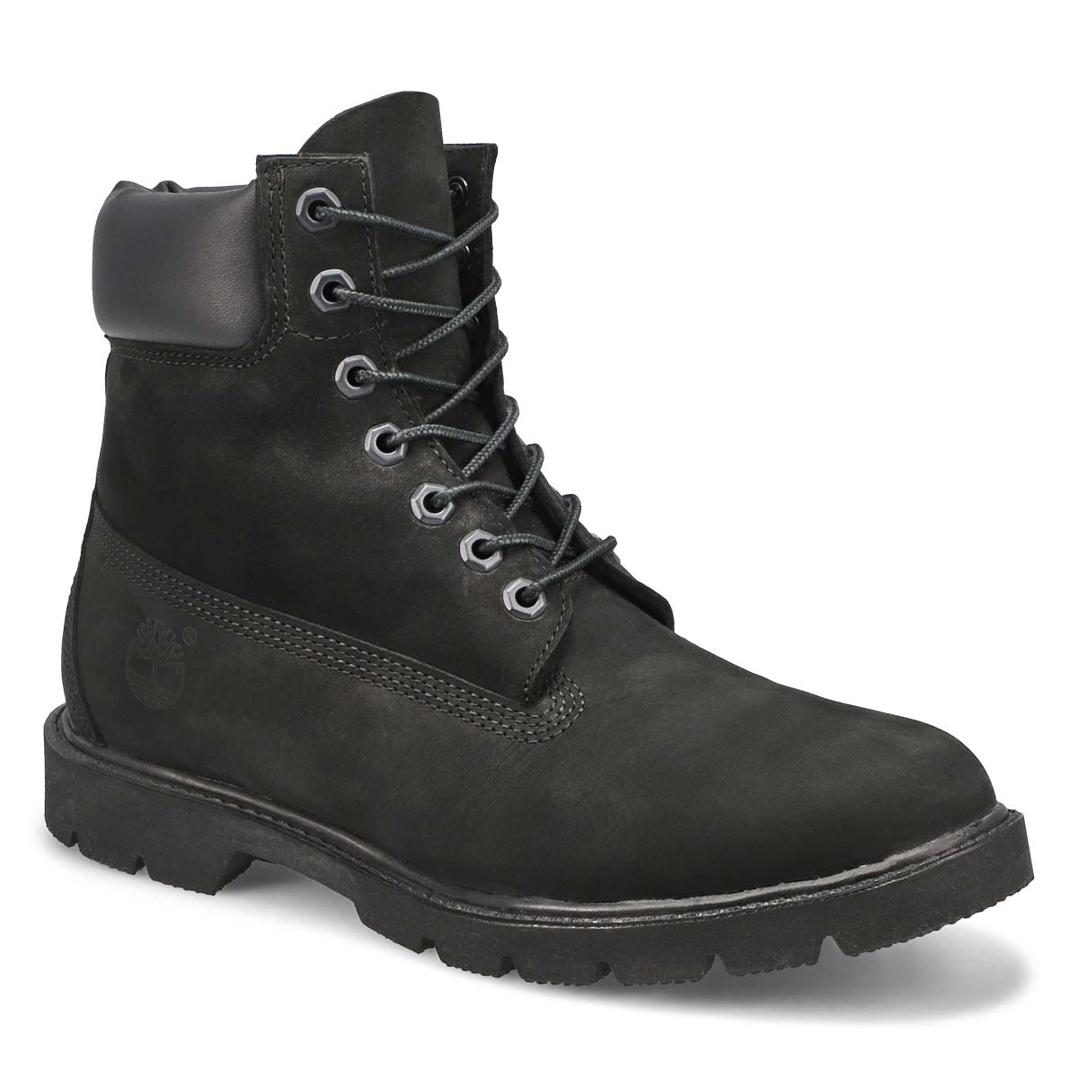 Men's BASIC 6" black lace up boots