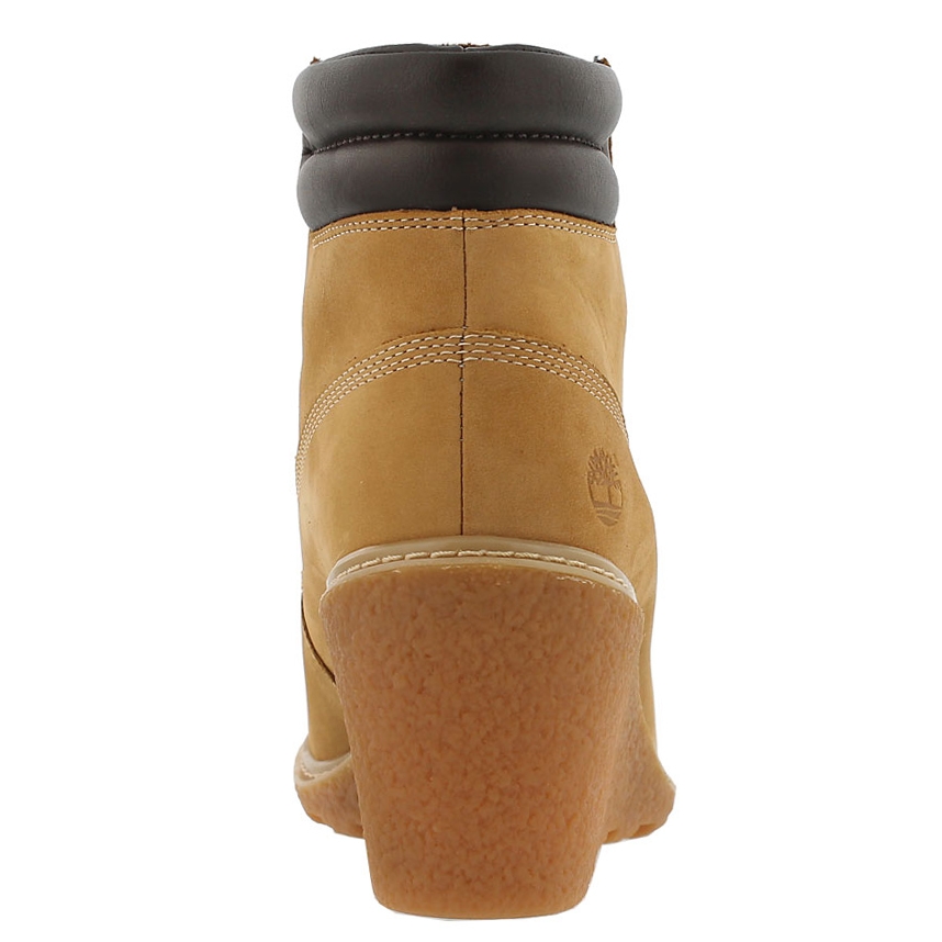 Lds Amston wheat lace up wedge boot