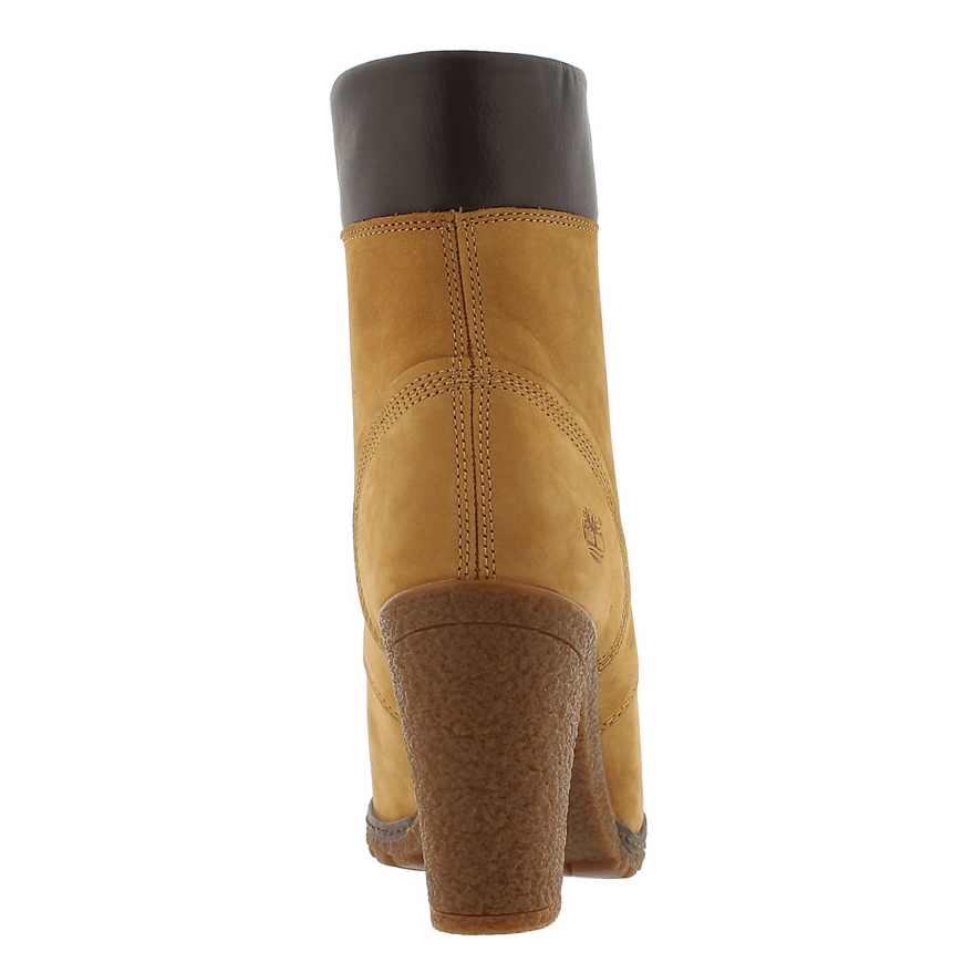 Botte lacée cuir nubuck Glancy, blé, fem