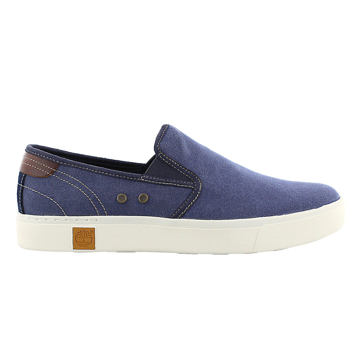 Mns Amherst navy slip on casual shoe