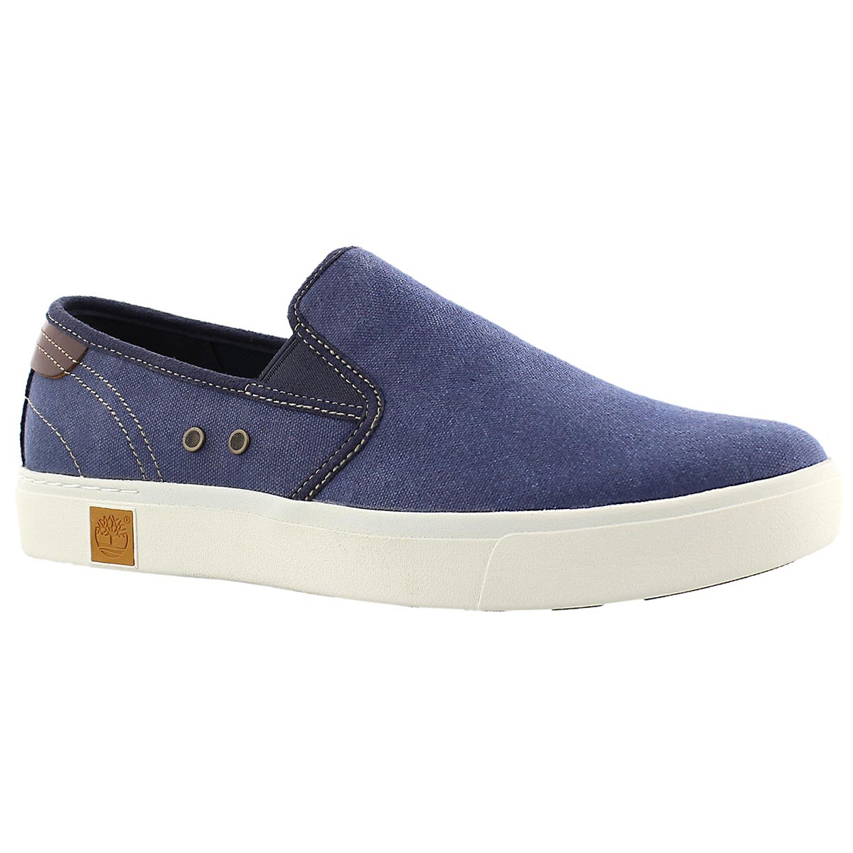 Mns Amherst navy slip on casual shoe