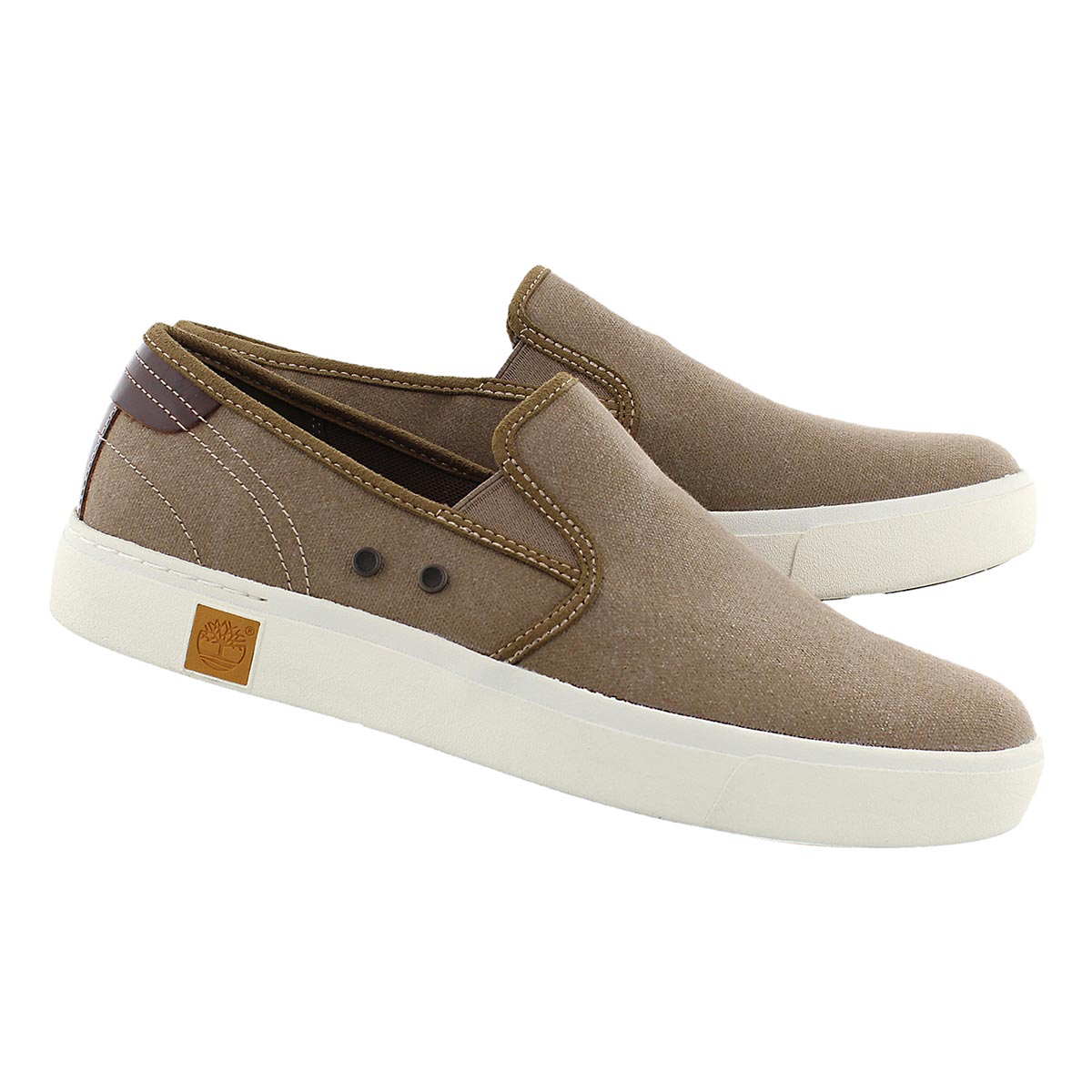 Mns Amherst teak slip on casual shoe