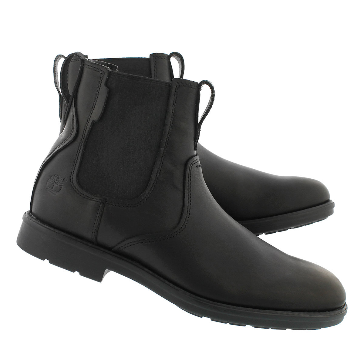 Mns Carter Notch blk chelsea boot- wide