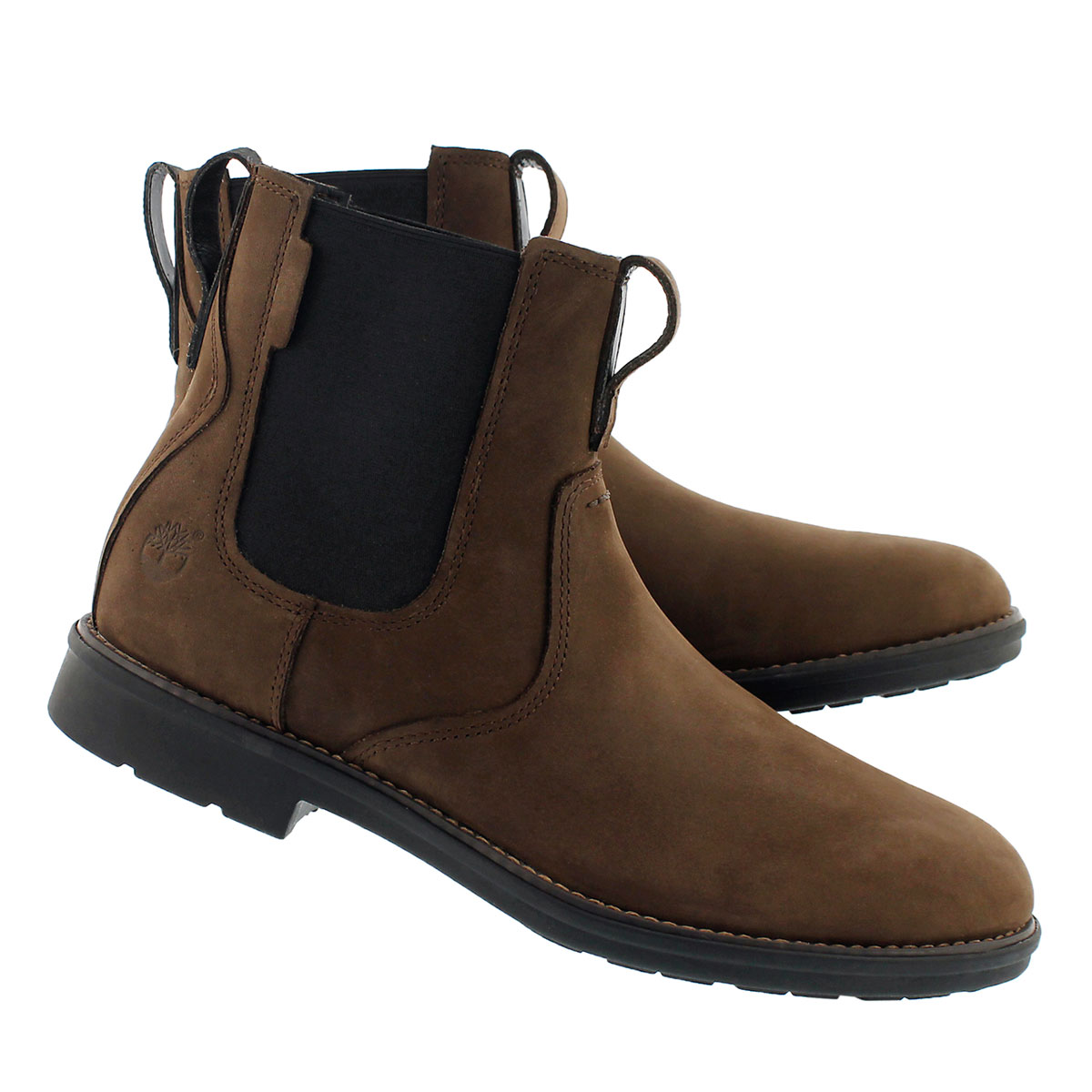 Mns Carter Notch brn chelsea boot- wide
