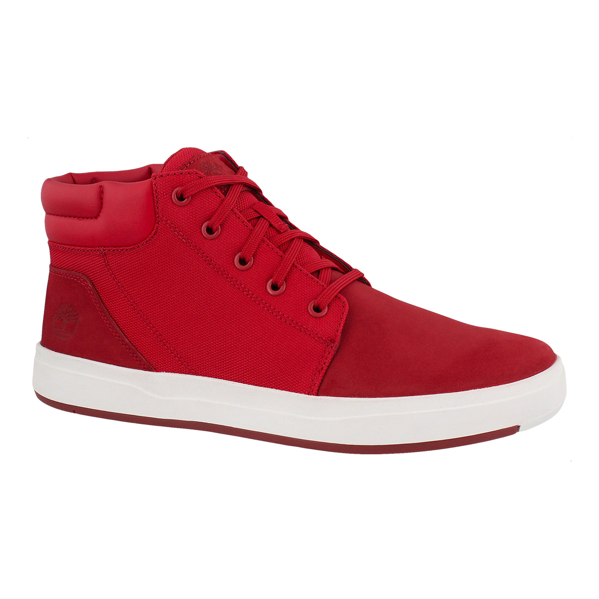 Men's DAVIS SQUARE dark red chukka boots