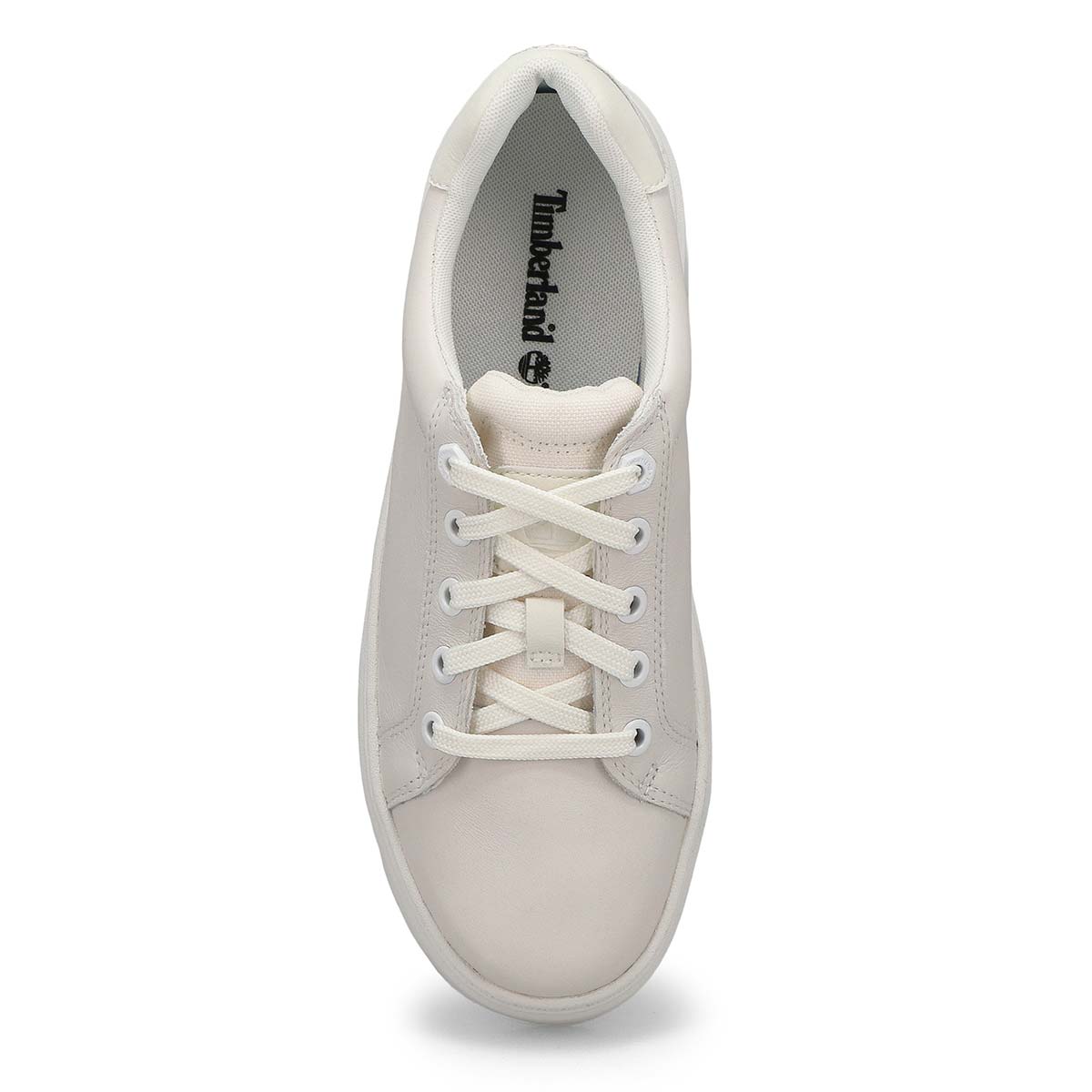Womens  Laurel Court Leather Platform Lace Up Sneaker - White