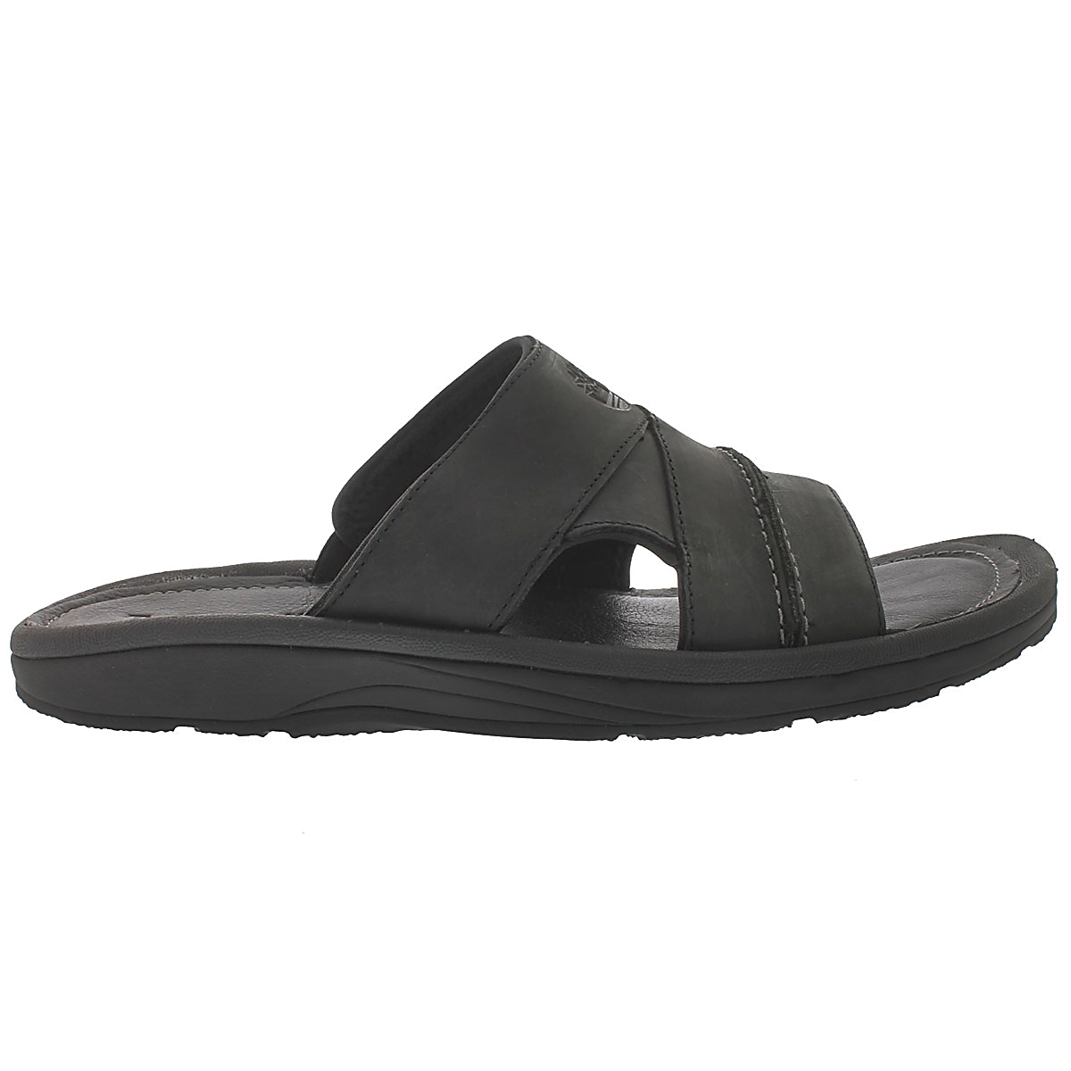 Mns Earthkeepers blk oiled slide sandal