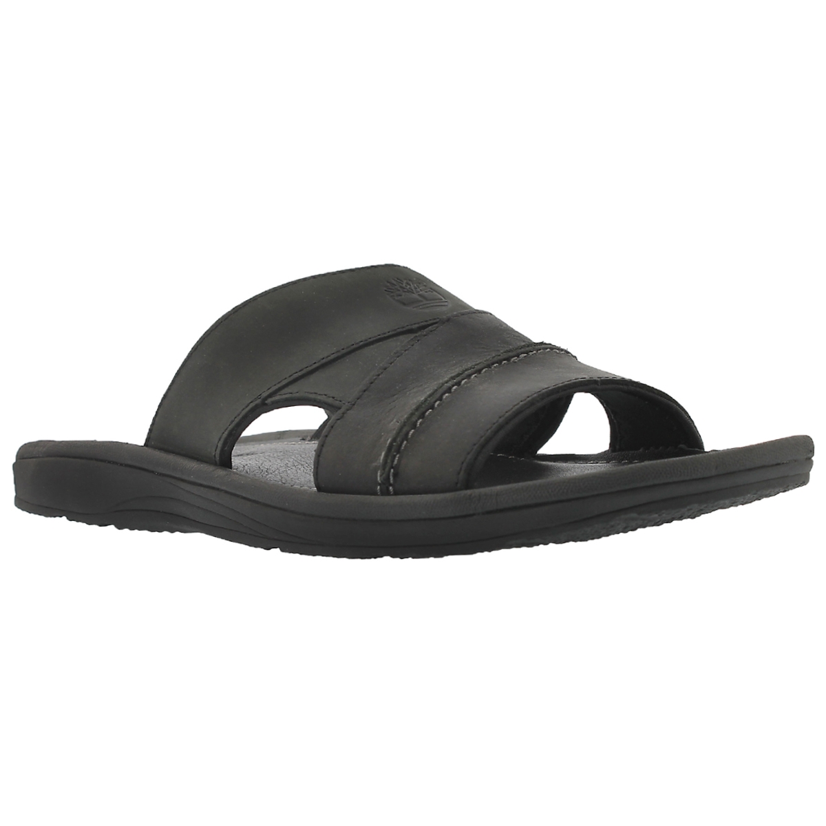 Mns Earthkeepers blk oiled slide sandal