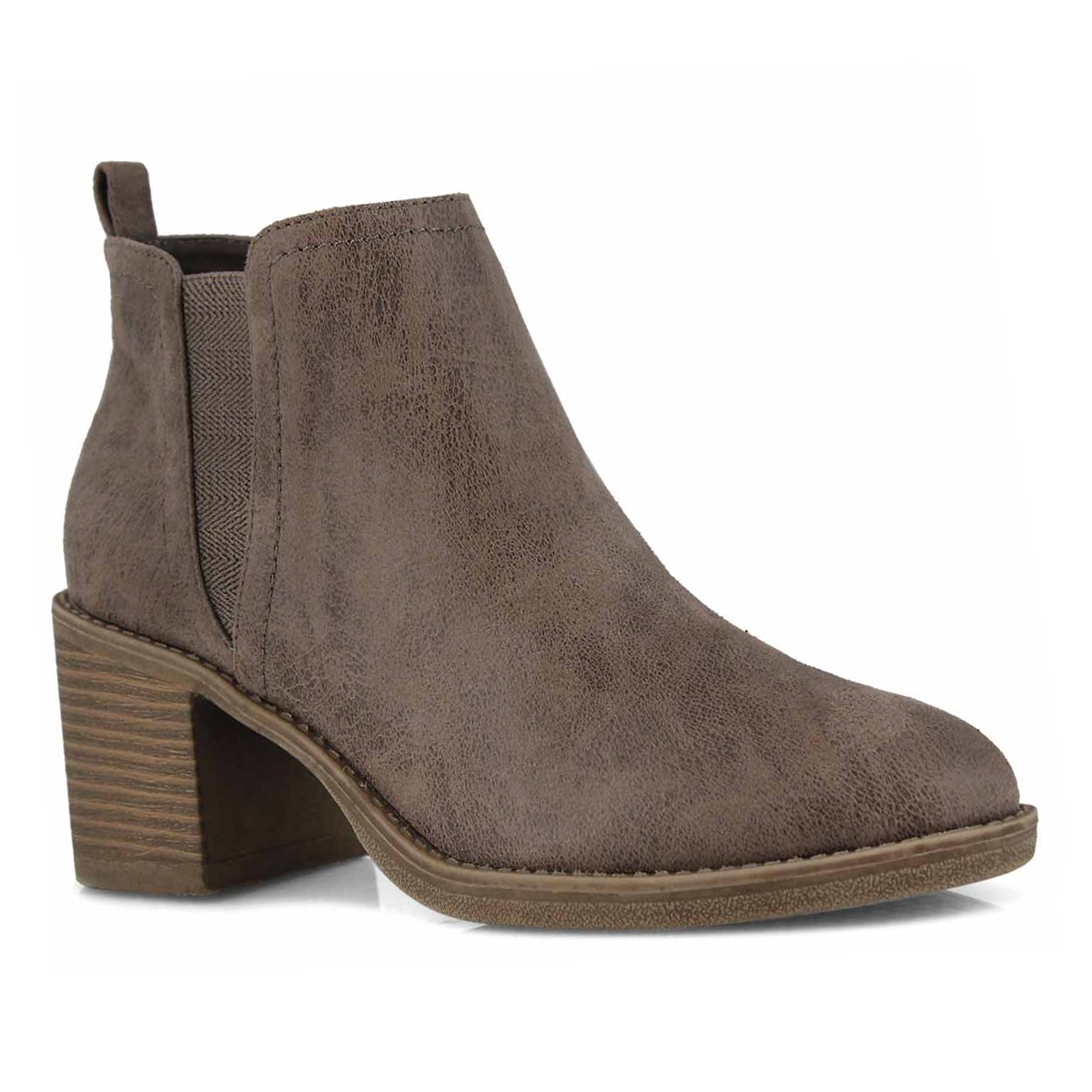 SoftMoc Women's TEKLA taupe slip on booties