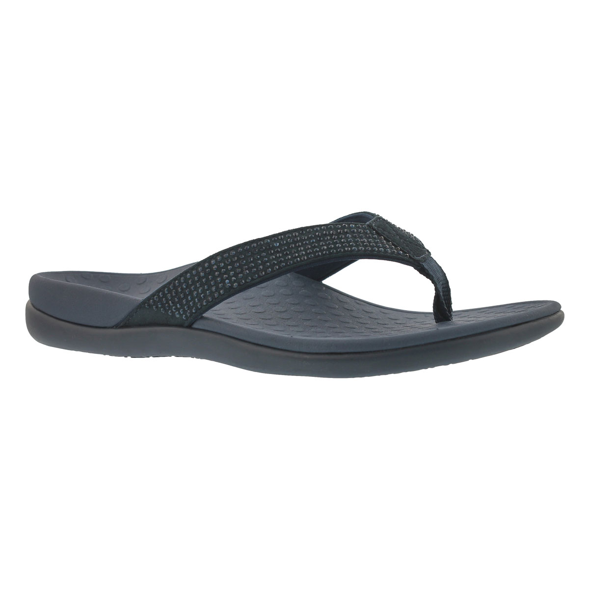 Women's TIDE RHINESTONE navy thongs
