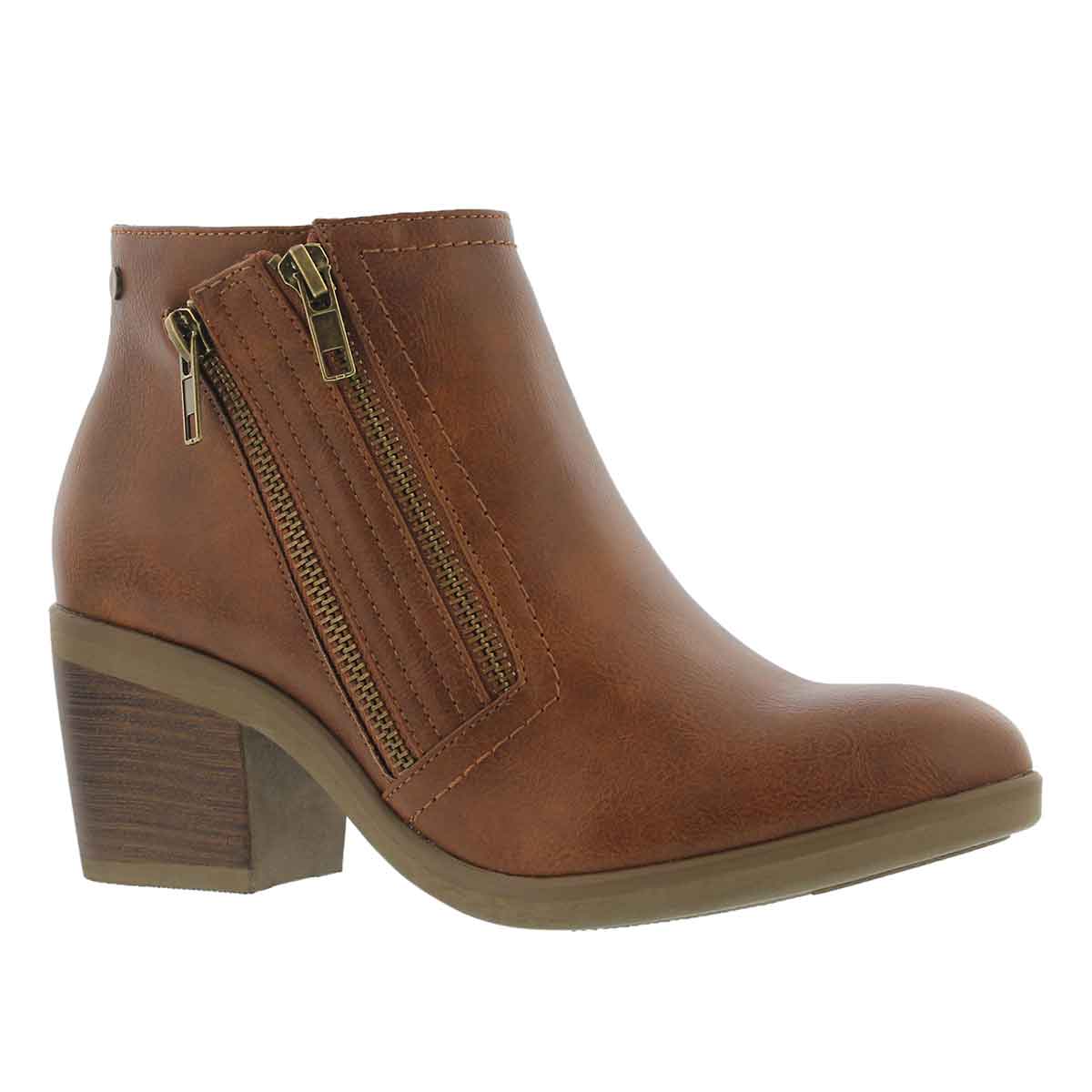 Women's TIFFANY cognac casual ankle boots