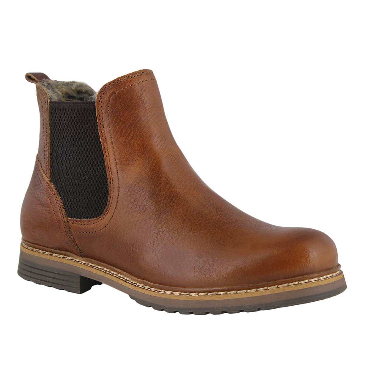 womens cognac chelsea boots