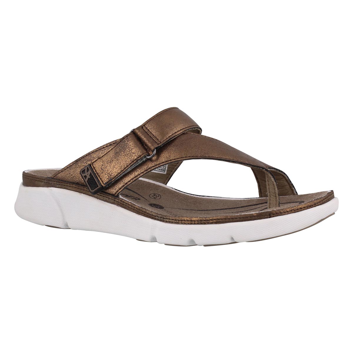 Women's TOKARA bronze thong sandals