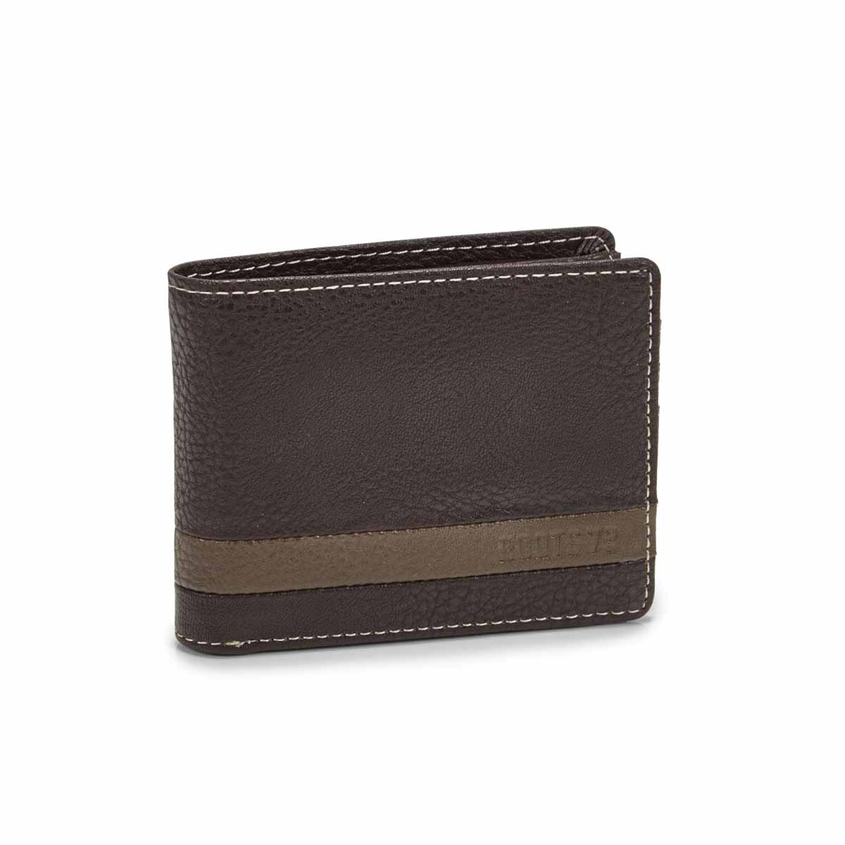 Men's TRAIL brown slimfold wallet