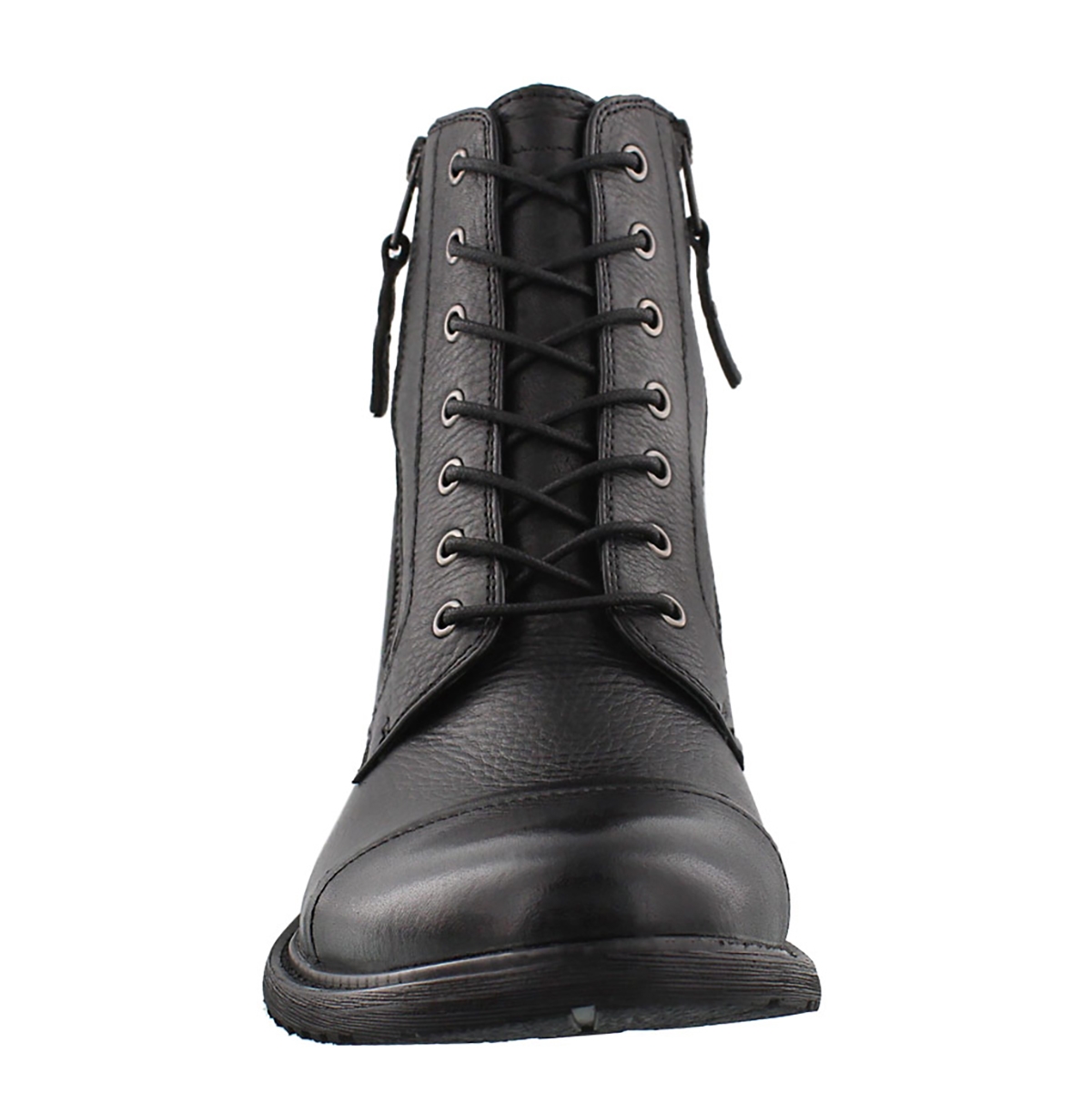 Mns Trooper blk lthr lace & zip boot
