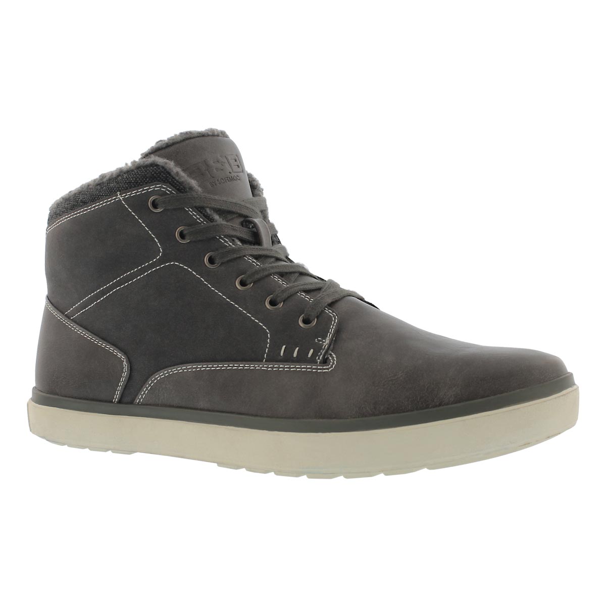 Men's TUNE IN charcoal lace up ankle boots