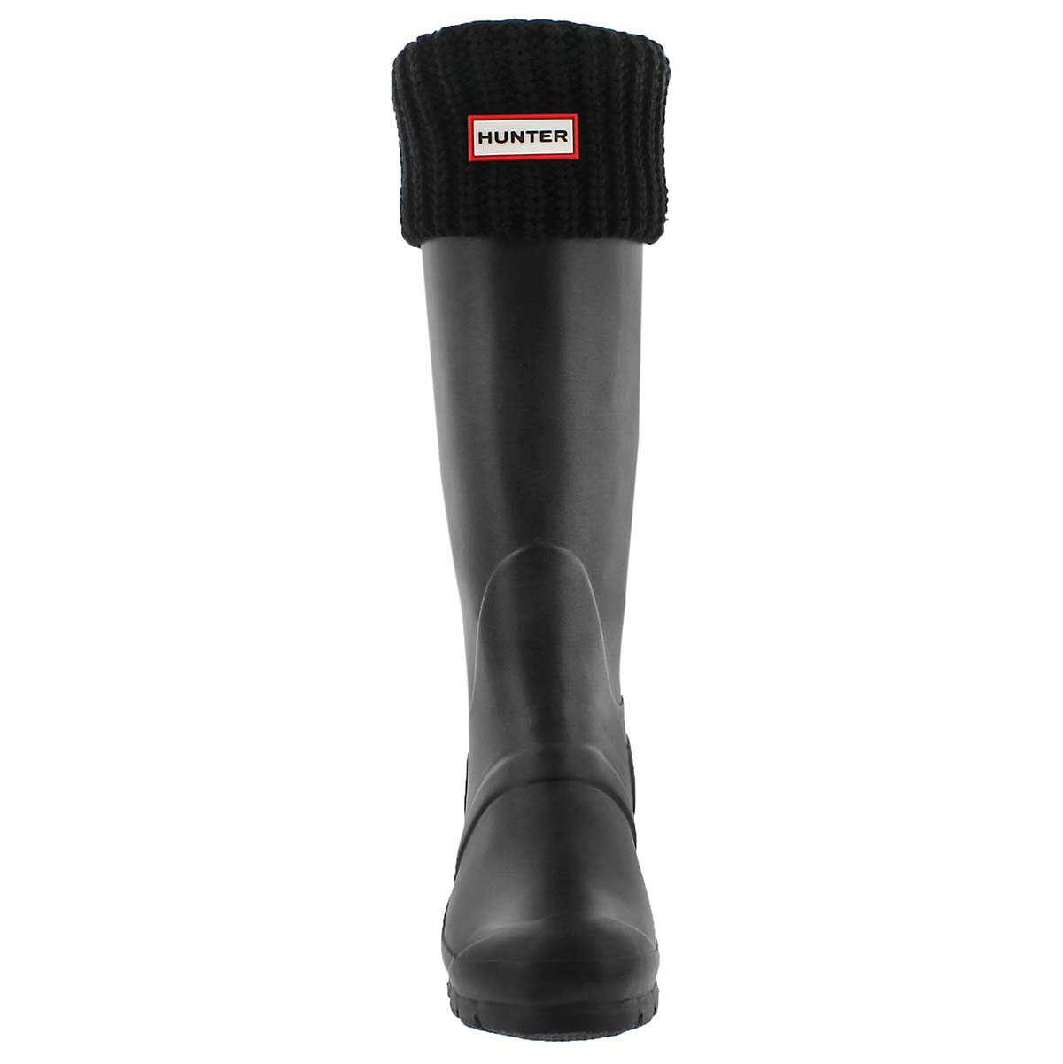 Lds Half Cardigan blk boot sock